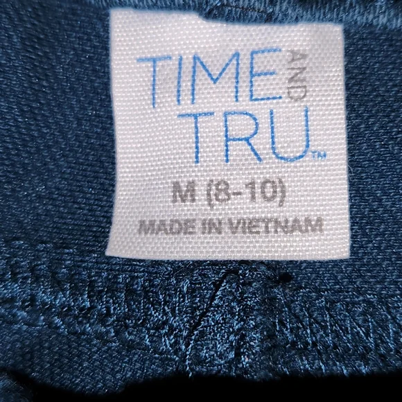 Time and Tru brand size M (8-10) green pull on pants - Picture 3 of 4